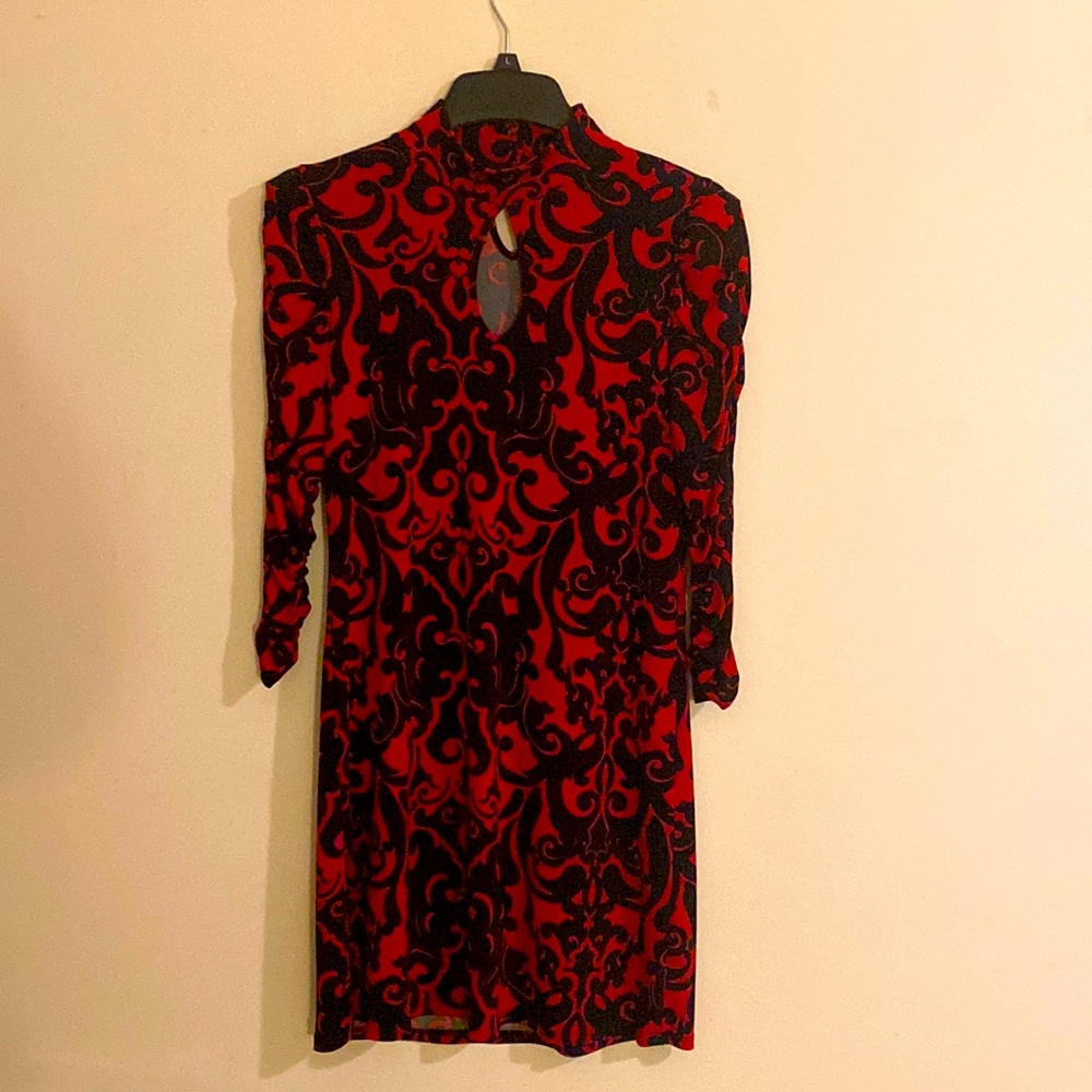 INC Red & Black Dress
